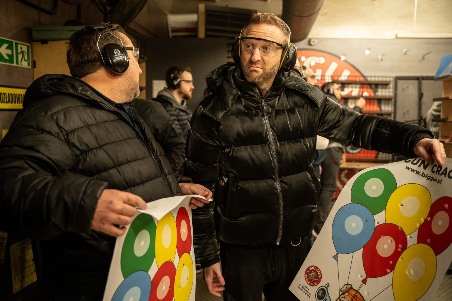 Be the Standard Host Paul Cheetham Karcz at a shooting range during the Krakow retreat